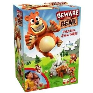Beware of The Bear Game Poke The Bear & Sneak The Goodies Before He Wakes Up New